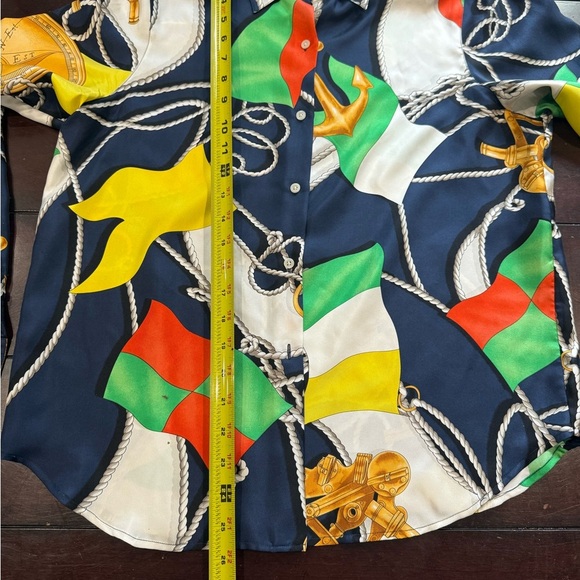 RARE Vintage 90s Polo Ralph Lauren Silk Shirt RRL - Picture 7 of 12